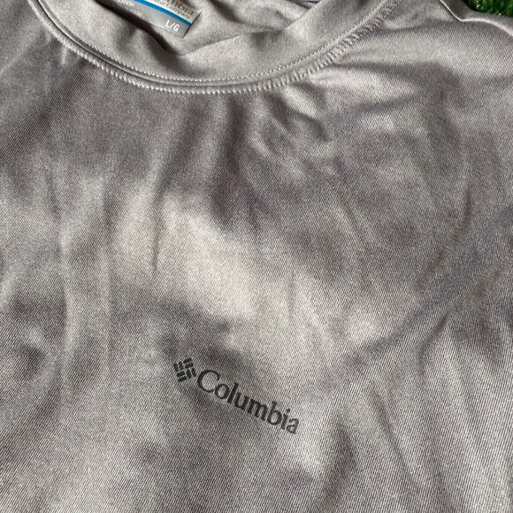 Columbia Cap Sleeve Gym Running Training Lightweight Shirt Top Round Neck Size L - Picture 9 of 14